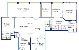 Blue Marlin at Trout Street Balcony w Marina Views Walk to Port A Nigh