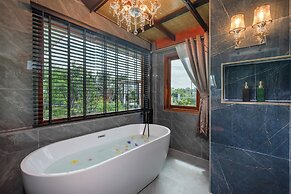 The garden pool villa resort at doisaket