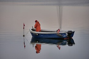 Hausboot in Kroeslin am Bodden
