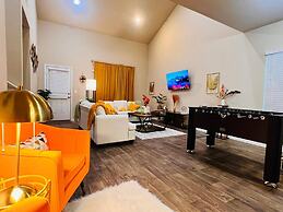 Spacious 4BR Home w Game Room Office Backyard