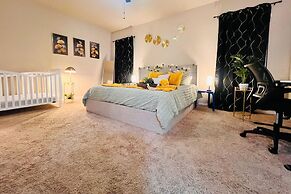 Spacious 4BR Home w Game Room Office Backyard