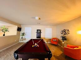 Spacious 4BR Home w Game Room Office Backyard