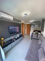 Flat vista Piscina e Lagoa 203c Bela bLP