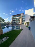 Flat vista Piscina e Lagoa 203c Bela bLP