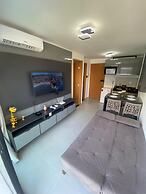 Flat vista Piscina e Lagoa 203c Bela bLP