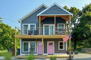 Deck w/ Water Views: Quiet East Boothbay Retreat!