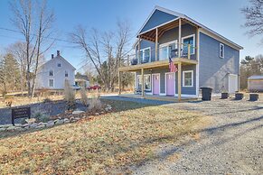 Deck w/ Water Views: Quiet East Boothbay Retreat!