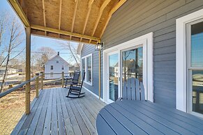 Deck w/ Water Views: Quiet East Boothbay Retreat!