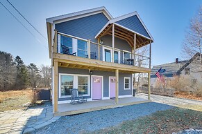Deck w/ Water Views: Quiet East Boothbay Retreat!