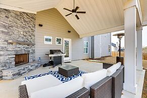 Patio w/ Fireplace: Spacious Sharpsburg Home!