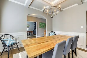 Patio w/ Fireplace: Spacious Sharpsburg Home!