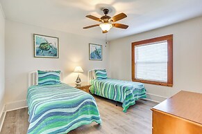 Beachfront Home 1 Mi to Lighthouse on Oak Island