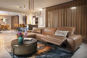 Infinity Blue and Golden Sky