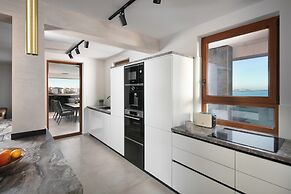 Infinity Blue and Golden Sky