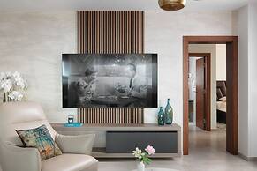 Infinity Blue and Golden Sky