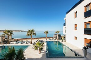 Infinity Blue and Golden Sky