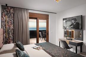 Infinity Blue and Golden Sky