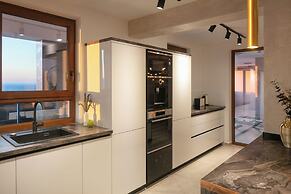 Infinity Blue and Golden Sky