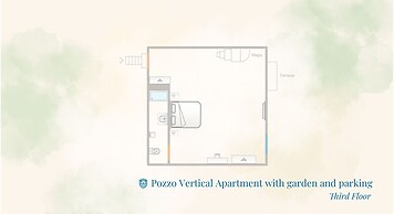 Pozzo Vertical Apartment With Garden and Parking