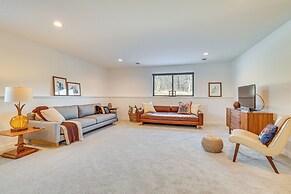 Deck w/ Forest Views: Modern Home in Rochester!