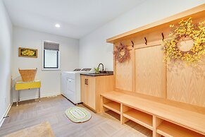 Deck w/ Forest Views: Modern Home in Rochester!