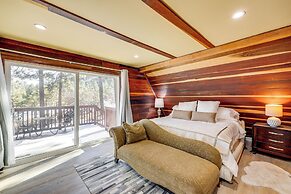 Wraparound Deck & Grill: Wrightwood Cabin Near PCT