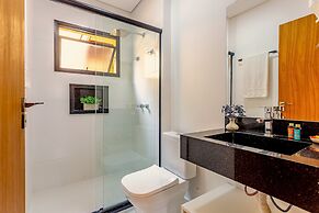 Jacuzzi Privativa com AC em Maresias
