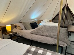 Cozy Hot Tent With Log Burner & Hot Tub Right Tent