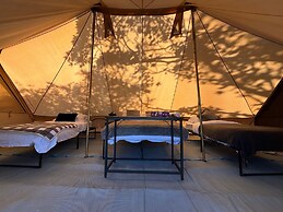 Cozy Hot Tent With Log Burner & Hot Tub Right Tent