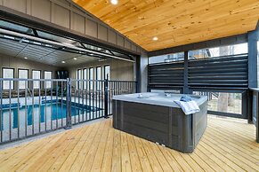 Indoor Pool Hot Tub Firepit Theater All-season Retreat Kings Crown by 
