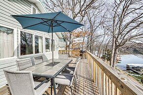 Private Dock & Decks: Lakefront Retreat in Stover!