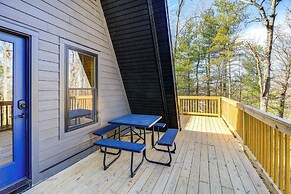 Wytheville A-frame Cabin w/ Wraparound Deck