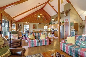 Deck & Fire Pit: Waterfront Cabin in Greers Ferry!