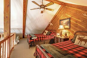 Deck & Fire Pit: Waterfront Cabin in Greers Ferry!