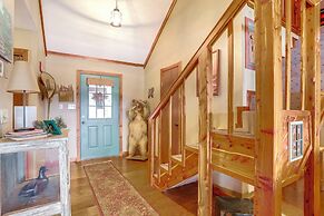 Deck & Fire Pit: Waterfront Cabin in Greers Ferry!