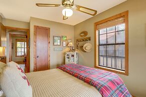 Deck & Fire Pit: Waterfront Cabin in Greers Ferry!