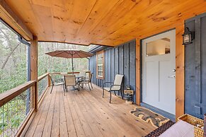 Covered Deck & Fire Pits: Cabin in Cashiers