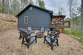 Covered Deck & Fire Pits: Cabin in Cashiers