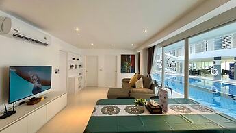 B12-pool Access Partial Seaview 2 Bedrooms 1 Bathroom at Karon
