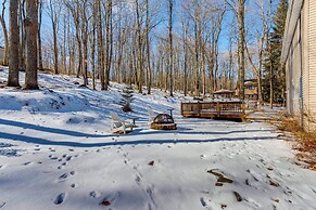 Deck, Fire Pit & Grill: Spacious Pocono Lake Gem