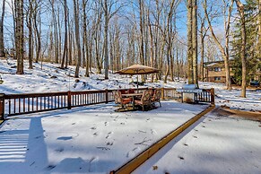 Deck, Fire Pit & Grill: Spacious Pocono Lake Gem