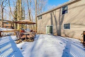 Deck, Fire Pit & Grill: Spacious Pocono Lake Gem