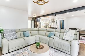 6 Mi to Spectrum Center: Spacious Getaway w/ Deck