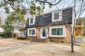 6 Mi to Spectrum Center: Spacious Getaway w/ Deck