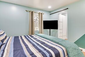 6 Mi to Spectrum Center: Spacious Getaway w/ Deck