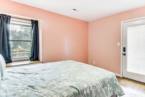 6 Mi to Spectrum Center: Spacious Getaway w/ Deck