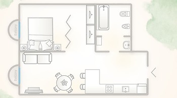 White Flat in Como City Center by Rent all Como