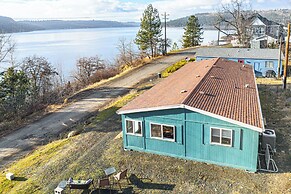 Walk to Marina: Harrison Cabin w/ Lake View!