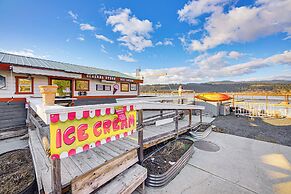 Walk to Marina: Harrison Cabin w/ Lake View!
