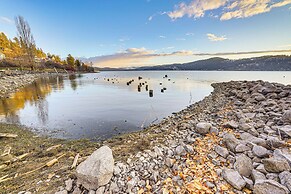 Walk to Marina: Harrison Cabin w/ Lake View!
